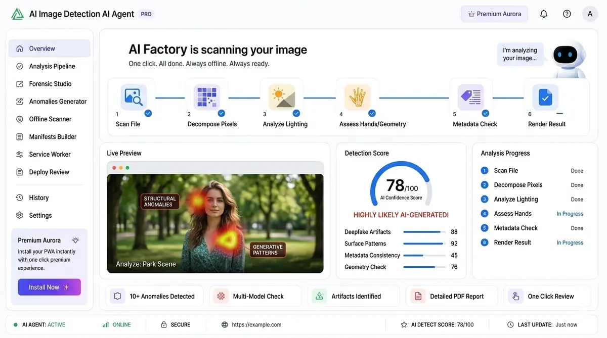 AI glaucoma testing dashboard — example of the AI tool software